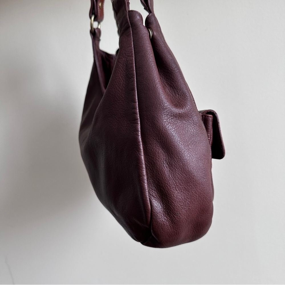 Vintage Lauren Ralph Lauren Dark Brown Leather Shoulder Bag - Picture 4 of 16